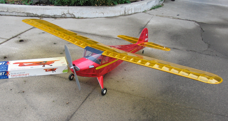 Comet Model Airplane Plans FF : TAYLORCRAFT 54" Scale Rubber Powered 