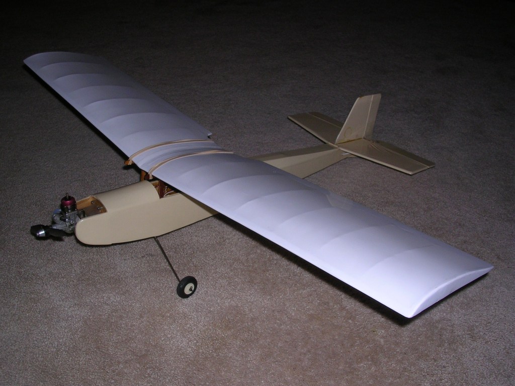Black Tiger 45" Semi-Scale Stunt for .29-.35 Engine UC Model Airplane Plans 